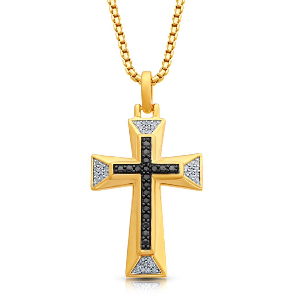 Gold Crucifix Necklace PC00503 - City of London Jewellers
